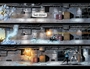 Kuai Liang fighting his way inside the Lin Kuei temple in the DC Mortal Kombat X comics