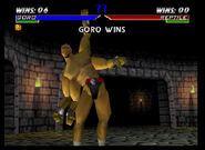 Goro's victory pose