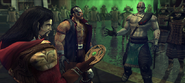 As possessor of the Amulet Shang Tsung attains control of the Dragon King's invincible army