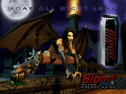 Nitara's Blood Energy Drink advertisement.