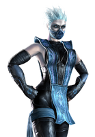 Frost wears her signature mask.