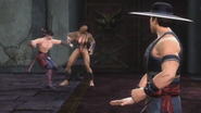 Liu Kang fighting Sheeva.