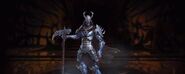 Cyber Sub-Zero and Shao Kahn combined into one being in Cyber Sub-Zero's MK 2011 ending