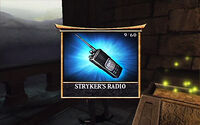 Stryker's Radio in Konquest.