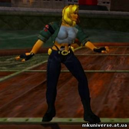 Sonya's Kenpo fighting stance