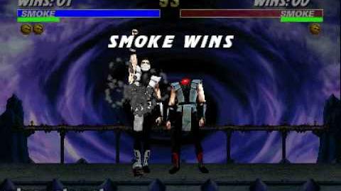 Ultimate Mortal Kombat 3 - Fatality 1 - Human Smoke