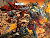 King Gorbak in kombat against Kotal Kahn.