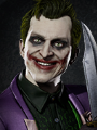 Joker holding his Knife in his mugshot