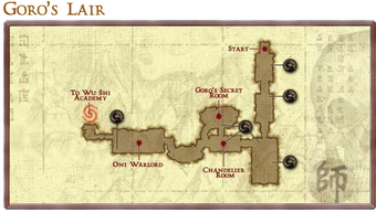Goro's Lair map