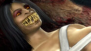 Mileena awakens in the Flesh Pits