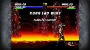 Kung Lao flawless victory against Kano.