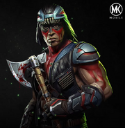 MK11 Nightwolf in Mortal Kombat Mobile.