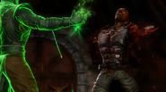 Ermac tears off Jax´s arms