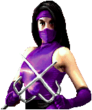 Mileena and her veil in MKII.