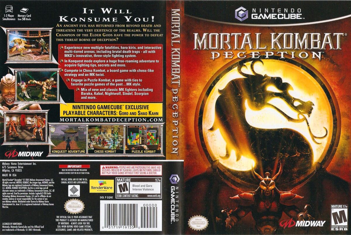 Mortal Kombat：Deception【美品・xbox北米版】 | www.intrapaclb.com