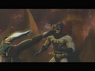 Sub-Zero kicking Batman