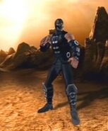 Noob's alternate costume in Armageddon and his primary in Deception