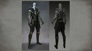 Concept art of an attire for Quan Chi