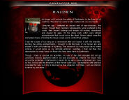 Raiden's bio from the MK Armageddon website.