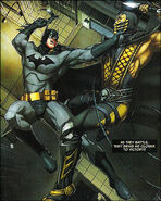 Scorpion fighting Batman Freefall Style in the Mortal Kombat vs DCU comic