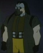 Kabal with his trademark mask in Mortal Kombat: Defenders of the Realm.