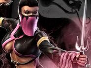 Wallpaper of Mileena with her sais