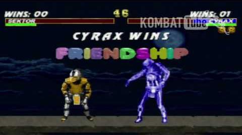 Mortal Kombat 3 - Cyrax Friendship