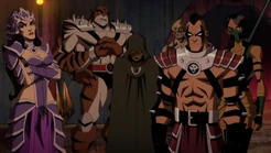 From right to left: Li Mei, Kintaro, D'Vorah, Tarkatan, Reiko, Jade
