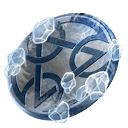 Partly-Frozen Lin Kuei Medallion in MK11 which is a Konsumable, giving Quarter Ice Resistance.