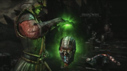 Ermac after doing his Head Out fatality.