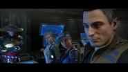 Debriefing with Raiden, Cassie and Johnny.