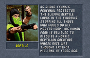 Reptile's MKII Bio