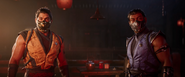 Scorpion and Sub-Zero, now brothers