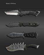 Render of Kano's Knives from MKX