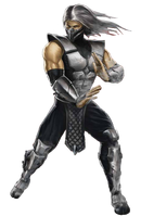 Smoke with his different facemask in Mortal Kombat (2011).