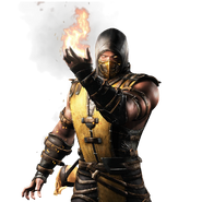 Primary Scorpion render that is featured in the mobile game.
