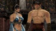 Kitana and Liu Kang after Shao Kahn's "death."