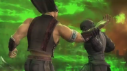 Noob Saibot fighting with Nightwolf.