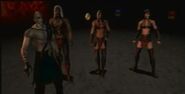 Quan Chi, along with Jataaka, Sareena and Kia in Konquest Mode