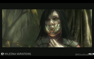 Mileena unmasked.