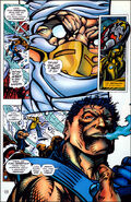 Scorpion as he kills the elder Sub-Zero (who was unwilling to still fight) in the Tournament Edition II comic