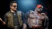 Johnny Cage performing his Mr. Cage's Neighborhood Fatality.