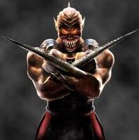 Baraka's MK:D Victory Pose with his blades.