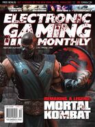 Sub-Zero on the cover of Electronic Gaming Monthly.