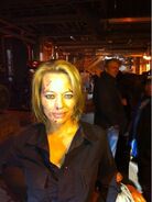 Jeri Ryan on Set