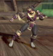 Rain using the Zi Ran Men Fighting Stance.