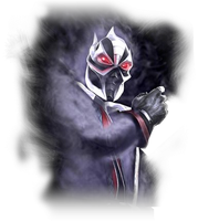 The cyborg ninja Smoke wears his same mask in Mortal Kombat: Deception.