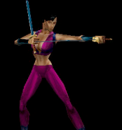 Tasia with Twin Katanas in MK Special Forces