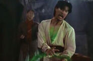 Master Cho watches in horror as Shang Tsung steals a soul for the first time.