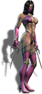 Mileena as she is seen holding her two Sai in MK 2011.